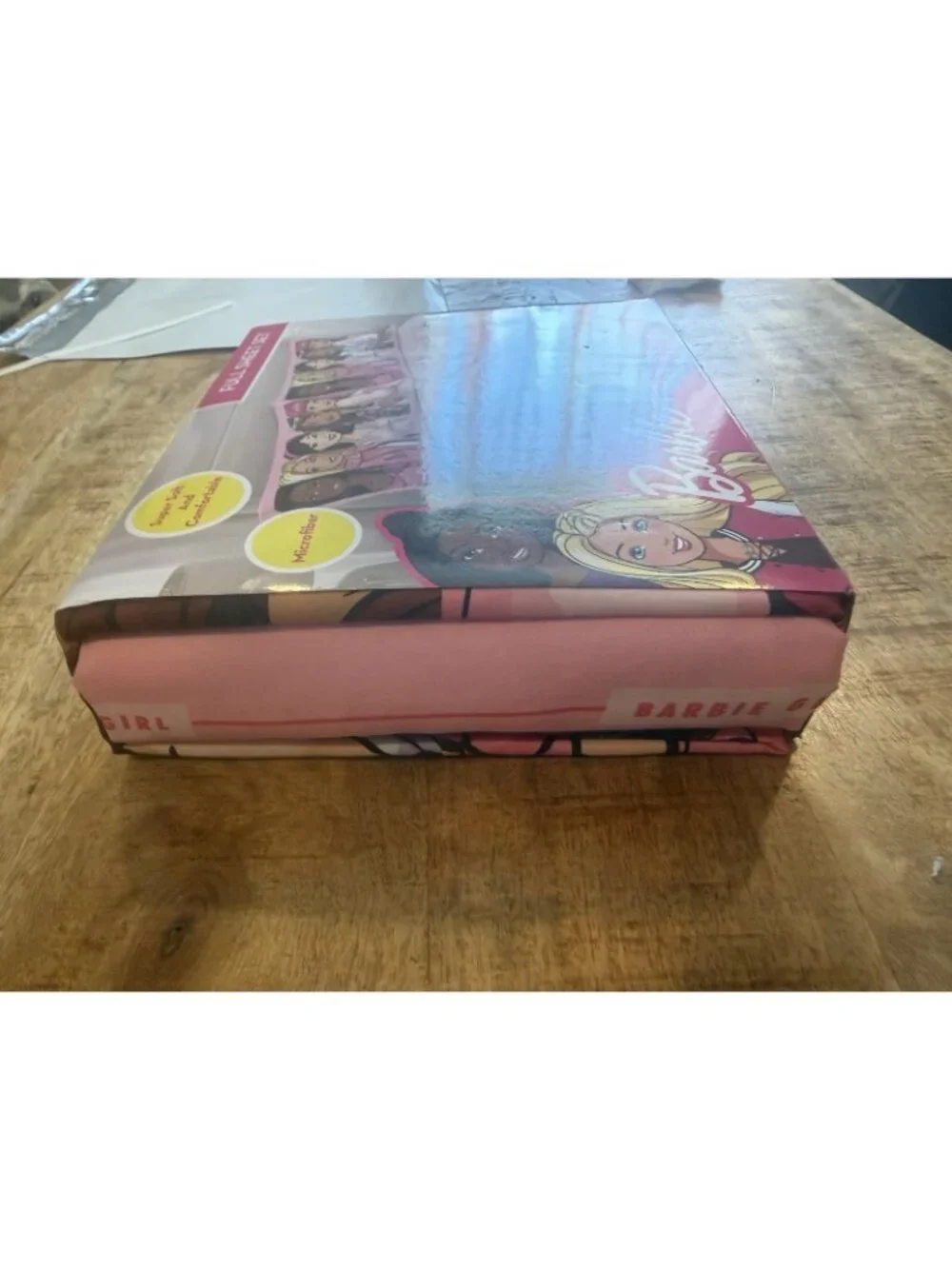 Barbie Full Sheet Set Kids Pink Microfiber Super Soft Bedding Characters Girls